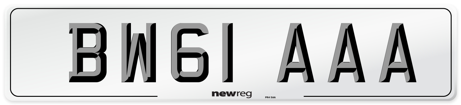 BW61 AAA Number Plate from New Reg